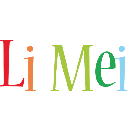 Li Mei birthday logo